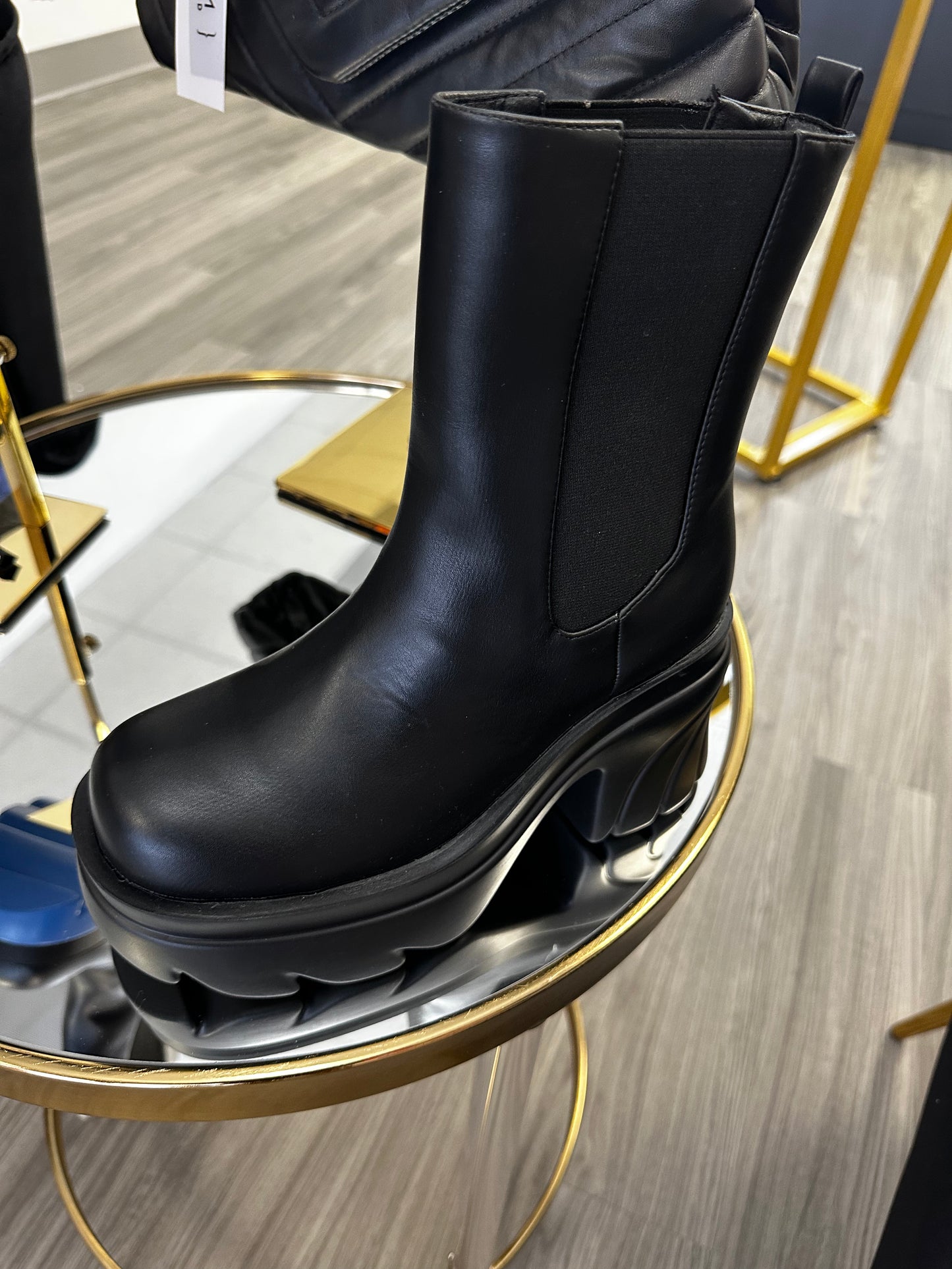 Platform Bootie (Black)