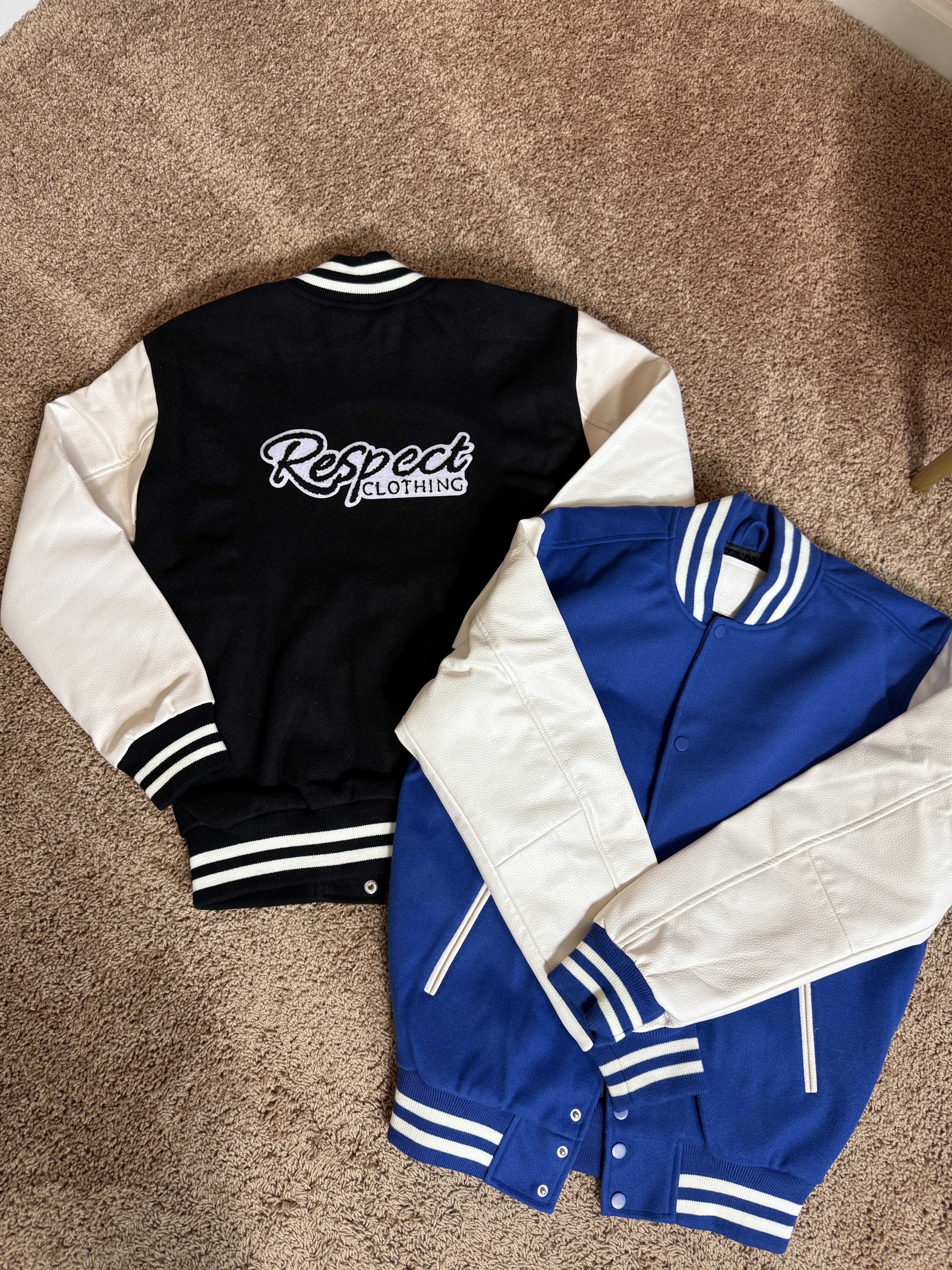 Unisex Respect Patch Bomber (Black)