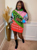 Letter Hoodie Dress (Light Pink, OS)