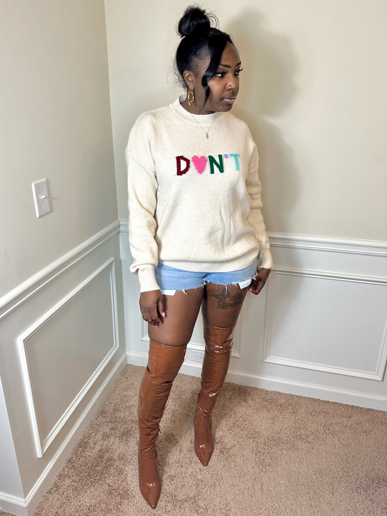DON'T Sweater (Cream)