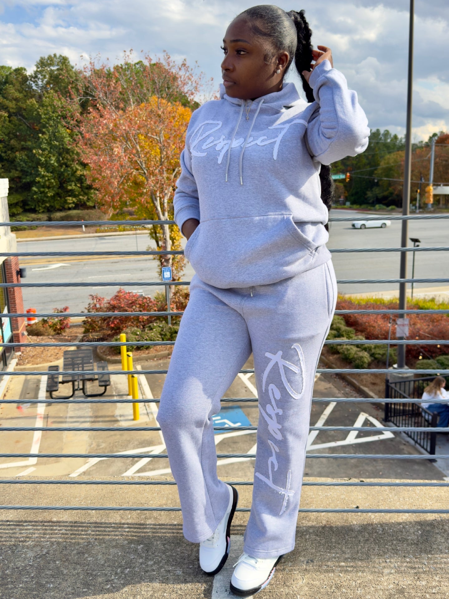 Respect F/W '25 Distressed Jogger Set (Grey)