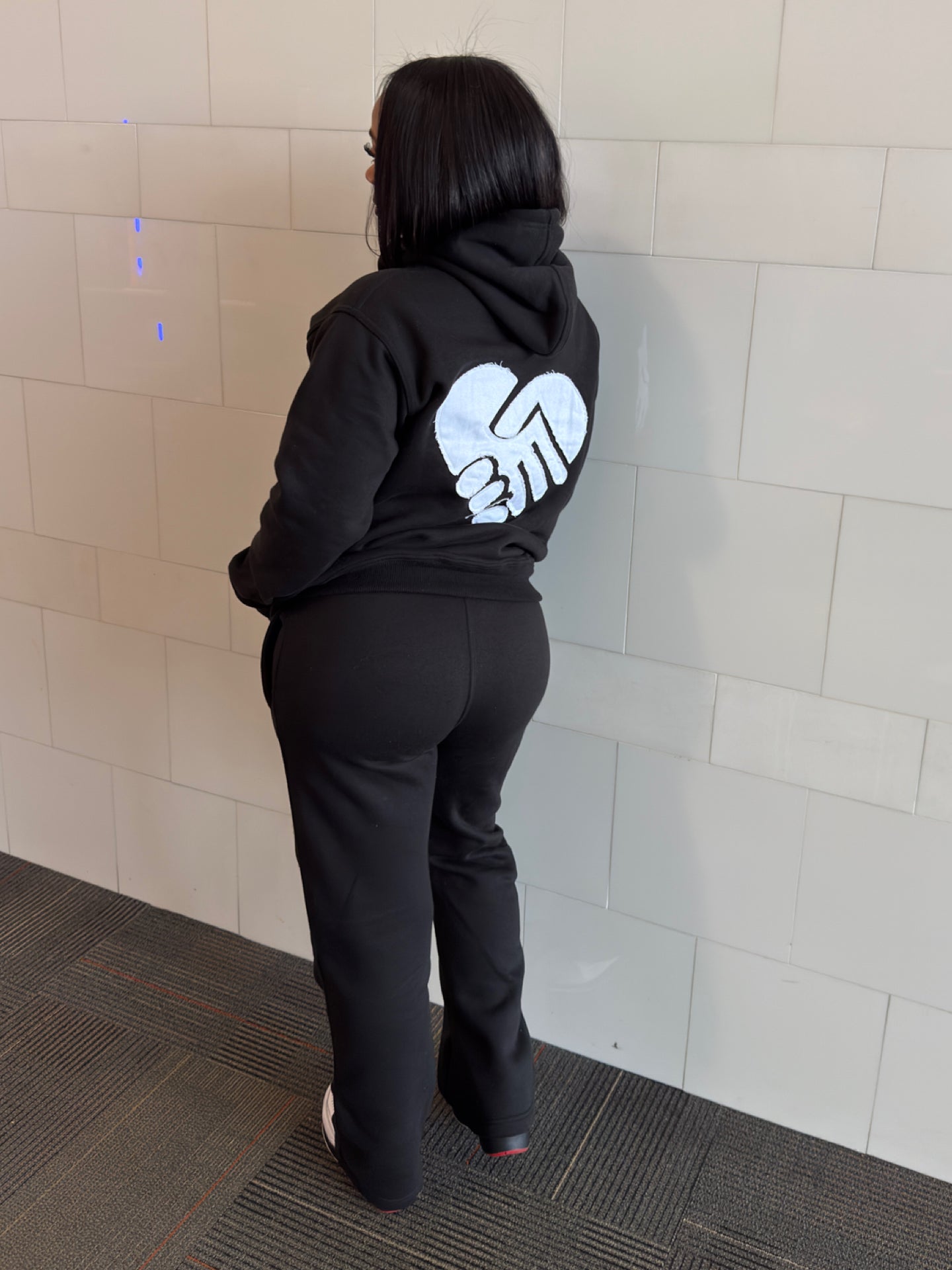 Respect F/W '25 Distressed Jogger Set (Black)