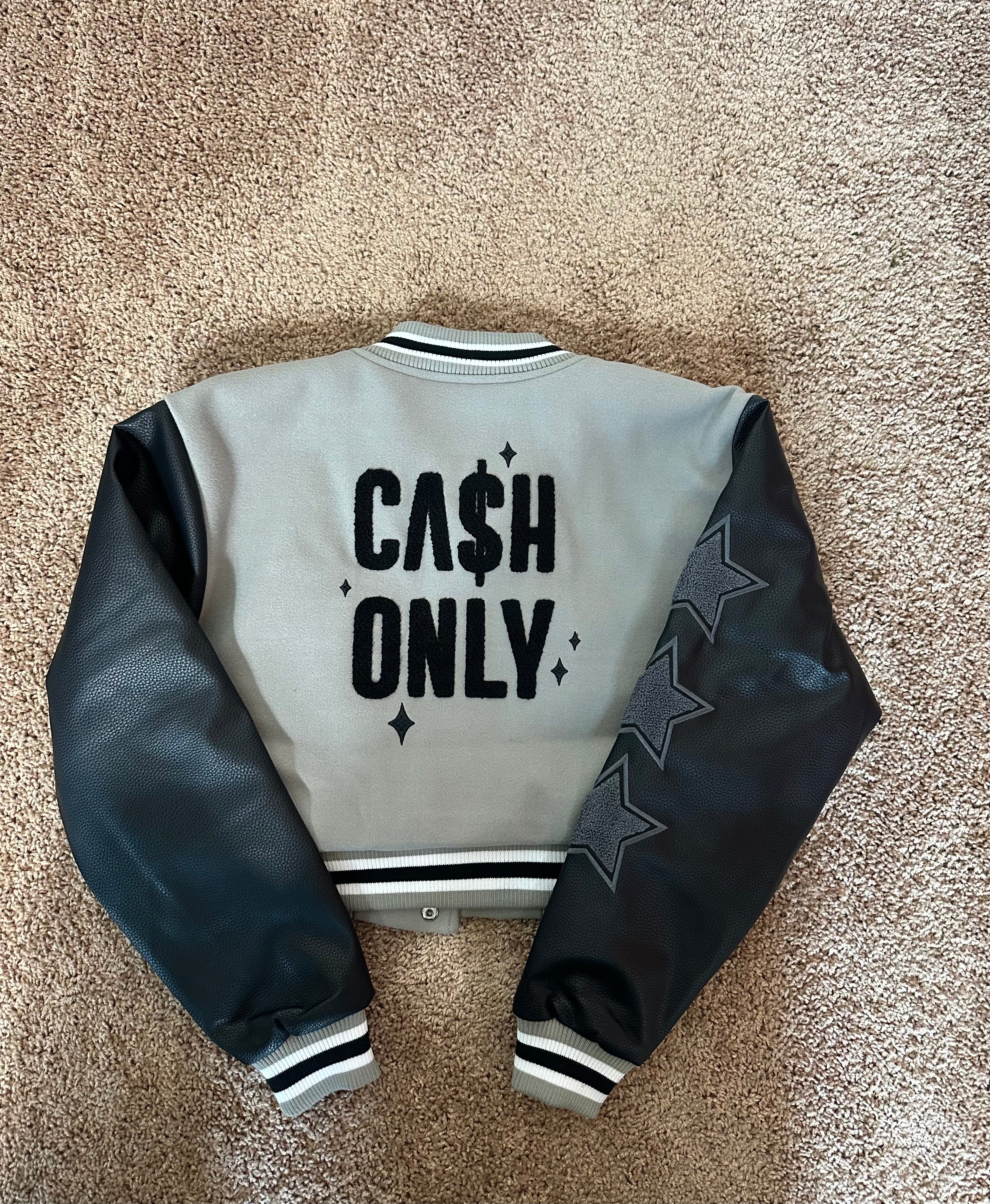 "Cash Only" Bomber Jacket