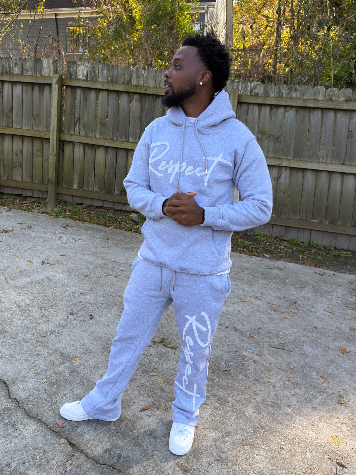 "PRE-ORDER"-Respect F/W '25 Distressed Jogger Set (Olive)